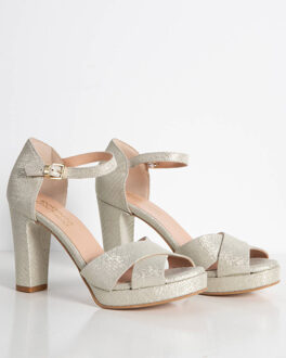 Sandalen met hak tokyo - maat 40 Beige