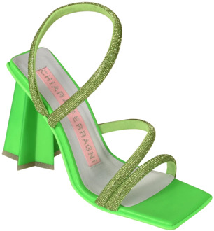 Sandalen met hoge hakken Chiara Ferragni Collection , Green , Dames - 39 Eu,36 Eu,40 Eu,38 Eu,37 EU
