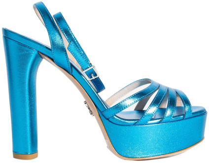Sandalen met hoge hakken Sergio Levantesi , Blue , Dames - 37 Eu,38 EU
