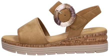 Sandalen Plat Cognac - 42