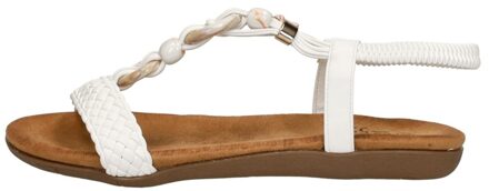 Sandalen Plat Wit - 42