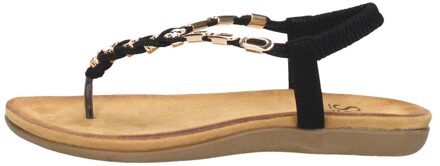Sandalen Plat Zwart - 36