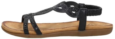 Sandalen Plat Zwart - 36