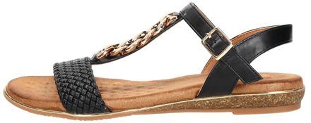 Sandalen Plat Zwart - 38