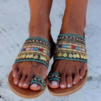 Sandals Women Handmade Greek Style Shoes Female Flip Flops Bohemian Woman Sandals Flip Flops Slippers Women Shoes 6