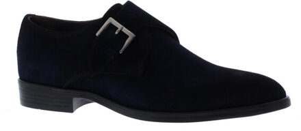 Sander classic gesp suede | heren | maat: | suede - maat 45 Blauw