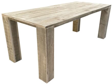 Sanderswoodworks Chigago Tuintafel  - 220Lx90Dx78H cm - Steigerhout