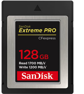 SanDisk 128GB Extreme Pro CFexpress Card Type B