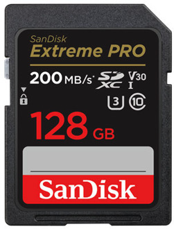 Sandisk 128GB SD Extreme Pro UHS-I U3 V30 200mb/s