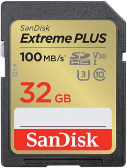Sandisk Extreme Plus 32GB SDHC Memory Card 60MB