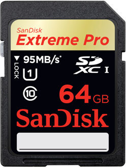 Sandisk Extreme Pro - SD Kaart - 64 GB