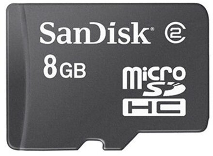Sandisk , MicroSDHC 8.0 GB zonder SD adapter