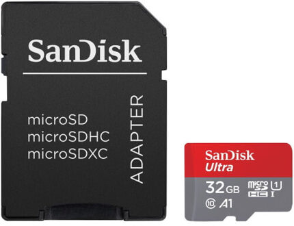 Sandisk MicroSDHC Ultra 32GB 120 MB/s CL10 A1 UHS-1 + SD Ada