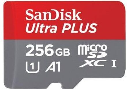Sandisk MicroSDXC Elite Ultra 256GB 100MB/s + Rescue Pro (2Y) Micro SD-kaart