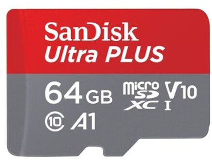 Sandisk MicroSDXC Elite Ultra 64GB 100MB/s Micro SD-kaart