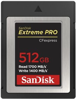 Sandisk SanDisk CFexpress Extreme Pro 512GB 1700 / 1400MB/s Type B