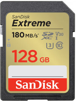 Sandisk SDXC Extreme 128GB 180mb/s