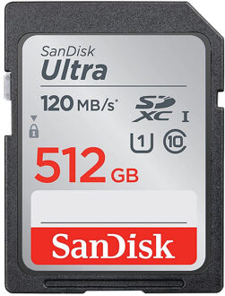 Sandisk SDXC Ultra 512GB 120MB/s CL10