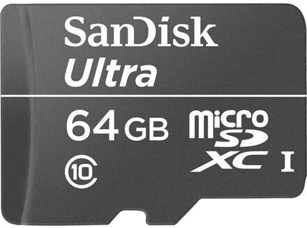 Sandisk Ultra microSDXC UHS-I Card 64 GB, class 10 Geheugenkaart