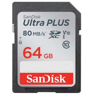 Sandisk Ultra Plus SDHC / SDXC 64 GB 80 MB/s