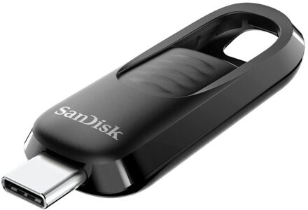 Sandisk ULTRA SLIDER 128GB USB 3.2 Gen 1 400 MB/s USB-sticks Zwart