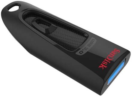 Sandisk USB Ultra 32GB 100MB/s - USB 3.0 USB-sticks Zwart