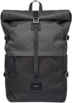 Sandqvist Bernt Backpack multi dark backpack Zwart - H 45 x B 27 x D 18