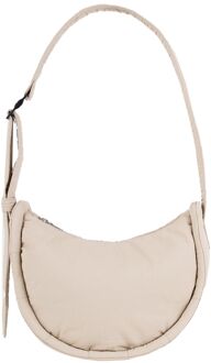 Sandqvist Curve Halfmoon Bag Mini beige damestas - H 17 x B 27 x D 9 cm