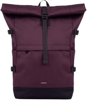 Sandqvist Icon Rolltop laptop laptop rugzak L cabernet Rood - H 65 x B 28 x D 16 cm
