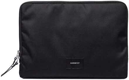 Sandqvist Laptop Sleeve black Laptopsleeve Zwart - H 24 x B 34 x D 2