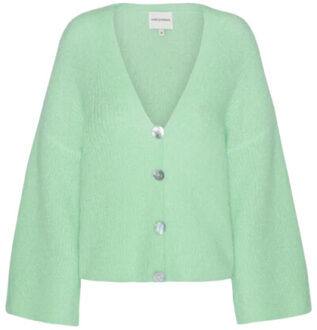 Sandra oversized cardigan mint green - Groen