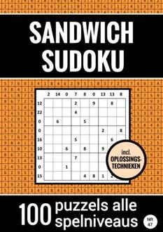 Sandwich Sudoku - 100 Puzzels Makkelijk tot Moeilijk - Inclusief Oplossingstechnieken - Nr. 47 -  Sudoku Puzzelboeken (ISBN: 9789464809749)