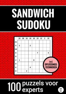 Sandwich Sudoku - 100 Puzzels voor Experts - Inclusief Oplossingstechnieken - Nr. 50 -  Sudoku Puzzelboeken (ISBN: 9789464926293)