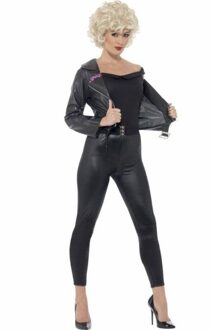 Sandy laatste scene uit Grease verkleedkleding | T-birds jasje, legging, riem, top | Kostuum maat M (40/42)