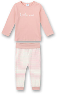 sanetta Pyjama silver roze Roze/lichtroze - 74