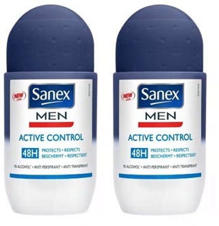 Sanex Deodorant Sanex Active Control Deodorant Roll On Men 2 x 50 ml