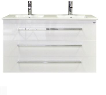 Sanicare Badkamermeubelset Sanicare Q1 3 Soft Close Lades Grey Wood 121x46 cm Grey-Wood