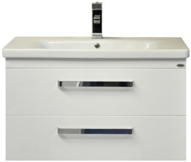 Sanicare Badkamermeubelset Sanicare Q10 2 Laden 100cm Grey-Wood (spiegel optioneel) Eiken