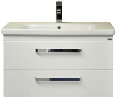 Sanicare Badkamermeubelset Sanicare Q10 2 Laden 100cm Schots-Eiken (spiegel optioneel) Zwart