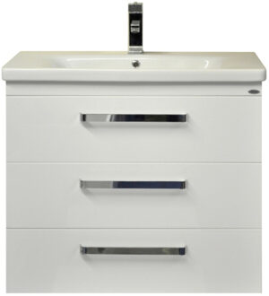 Sanicare Badkamermeubelset Sanicare Q10 3 Laden 100cm Hoogglans Wit (spiegel optioneel)