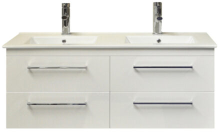 Sanicare Badkamermeubelset Sanicare Q14 4 Laden Grey-Wood (spiegel optioneel) Eiken