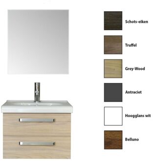Sanicare Badkamermeubelset Sanicare Q9 2 Laden 65cm Antraciet (spiegel optioneel)