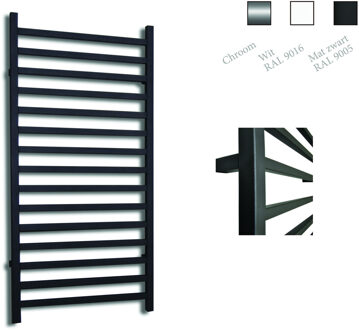 Sanicare design radiator Qubic 126,4 x60 cm. mat zwart