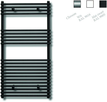 Sanicare design radiator Tube-On-Tube 120 x 60 cm. zwart