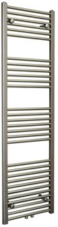 Sanicare Designradiator Sanicare RVS Look Inclusief Ophanging Midden Aansluiting Recht 160x45 cm Sanicare