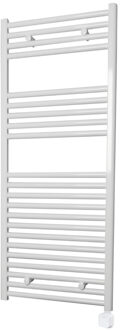 Sanicare Electrische Wifi Radiator Sanicare HPW Carini 111,8x45 cm Wit Met Thermostaat Wit Rechtsonder