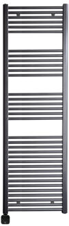 Sanicare Electrische Wifi Radiator Sanicare HPW Carini 172x60 cm Gunmetal Met Thermostaat Zwart Linksonder