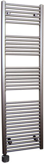 Sanicare Electrische Wifi Radiator Sanicare HPW Carini 172x60 cm Inox-look Met Thermostaat Zwart Linksonder