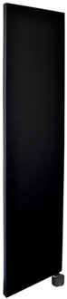 Sanicare Electrische Wifi Radiator Sanicare HPW Carini Denso 180x40 cm Mat Zwart Met Thermostaat Zwart Rechtsonder