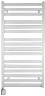Sanicare Electrische Wifi Radiator Sanicare HVP Carini Moda 120x60 cm Mat Wit Met Thermostaat Zilver Linksonder